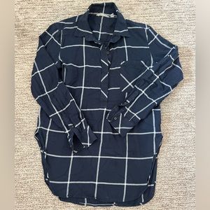 Athleta Blue Striped Top XS